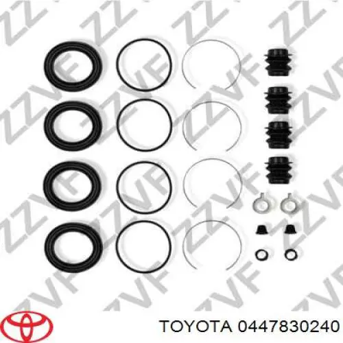 Compre 0447830240 Toyota Kit de reparação de suporte do freio dianteiro