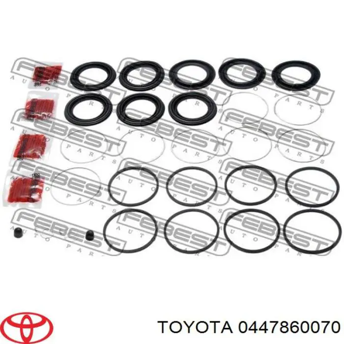 0447860070 Toyota Kit de reparação de suporte do freio dianteiro