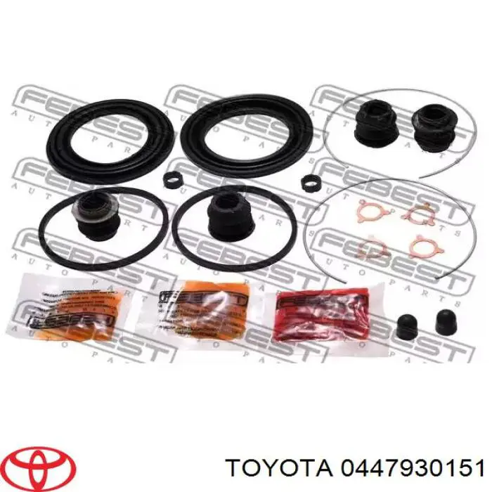0447930151 Toyota Kit de reparação de suporte do freio dianteiro