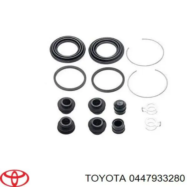 0447933280 Toyota Kit de reparação de suporte do freio traseiro
