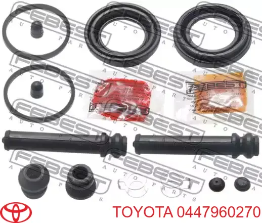 0447960270 Toyota Kit de reparação de suporte do freio traseiro