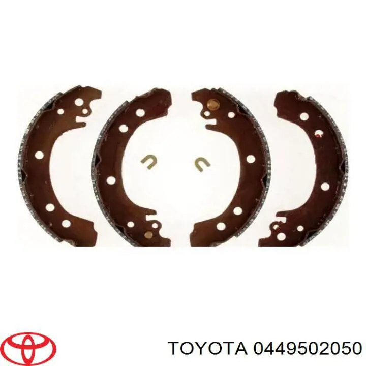 Compre 0449502050 Toyota Sapatas do freio traseiras de tambor