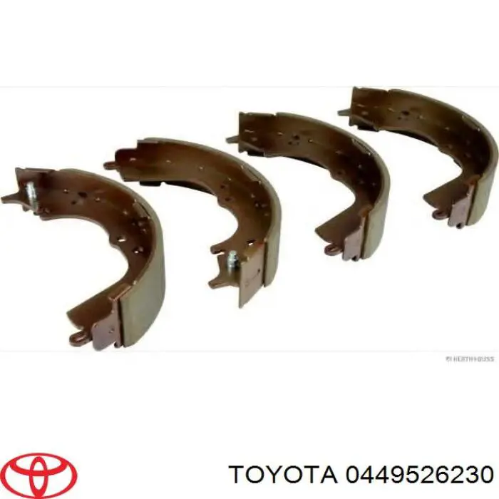 0449526230 Toyota Sapatas do freio traseiras de tambor