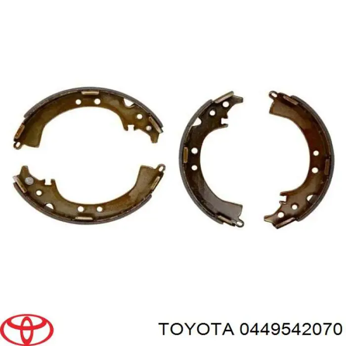 0449542070 Toyota Sapatas do freio traseiras de tambor