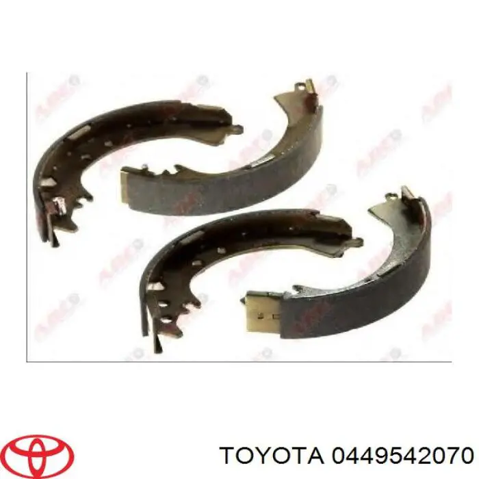Sapatas do freio traseiras de tambor Toyota 0449542070 preço, a partir de 51,72 USD