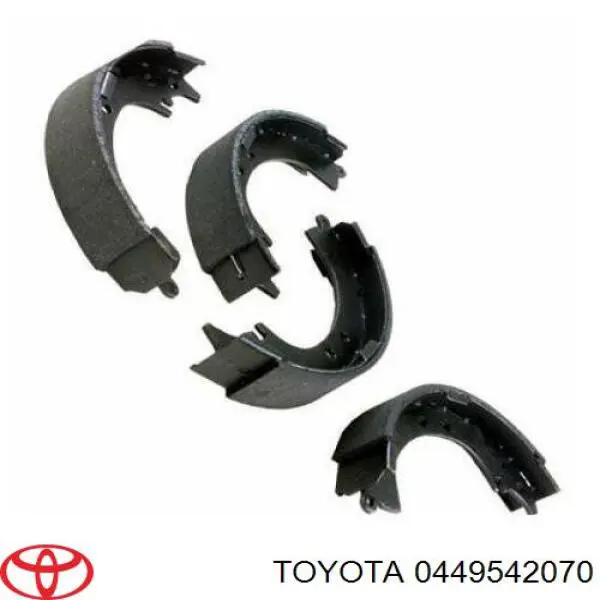 0449542070 Toyota Sapatas do freio traseiras de tambor