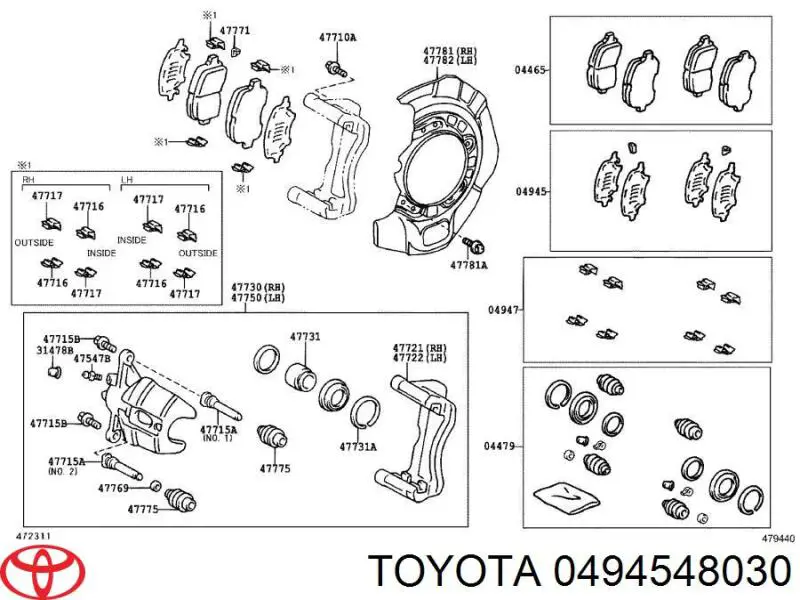 0494548030 Toyota 
