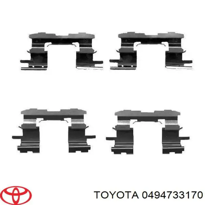 Kit de reparação dos freios dianteiros Toyota 0494733170 preço, a partir de 13,49 USD