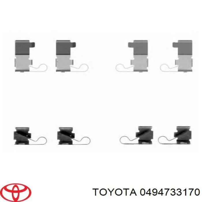 Compre 0494733170 Toyota Kit de reparação dos freios dianteiros