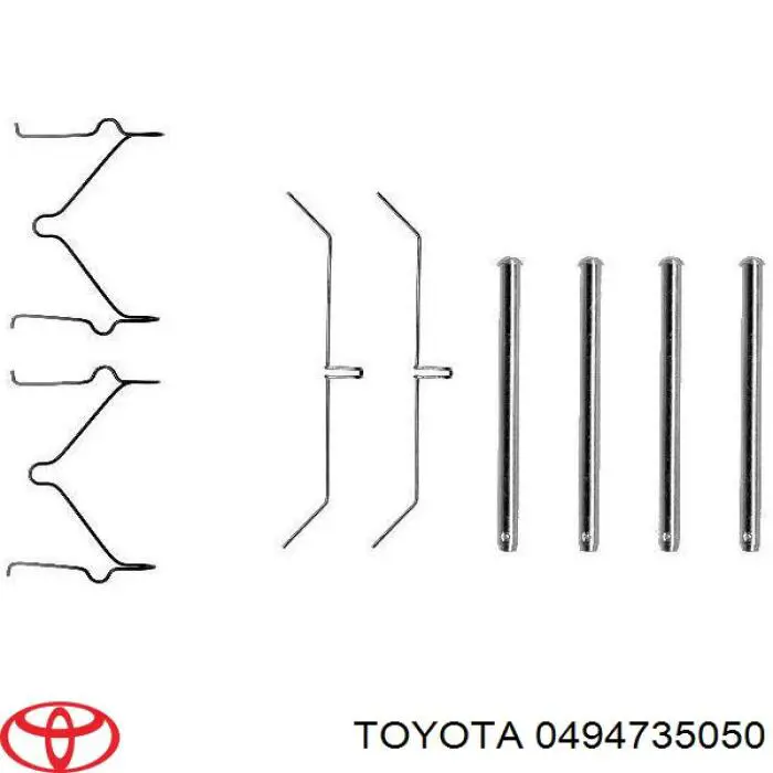 Kit de reparação das sapatas do freio Toyota 0494735050 preço, a partir de 11,01 USD