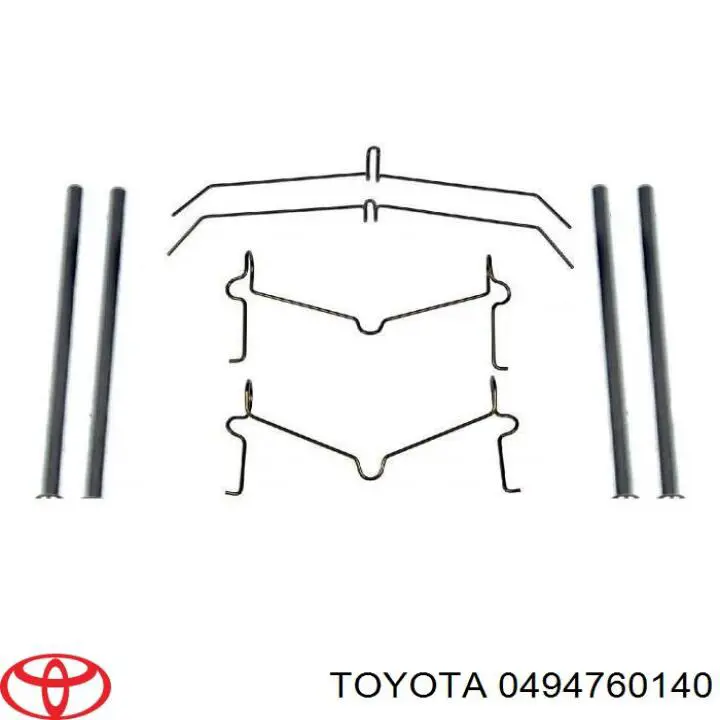 Kit de molas de fixação de sapatas de disco dianteiras Toyota 0494760140 preço, a partir de 11,57 USD