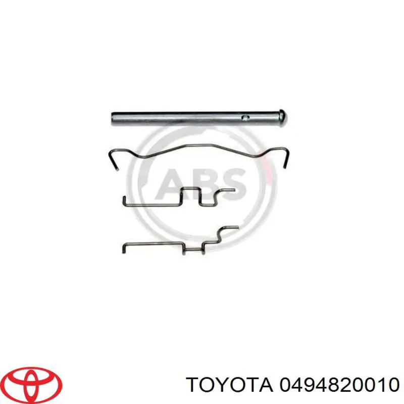 0494820010 Toyota Kit de molas de fixação de sapatas de disco traseiras