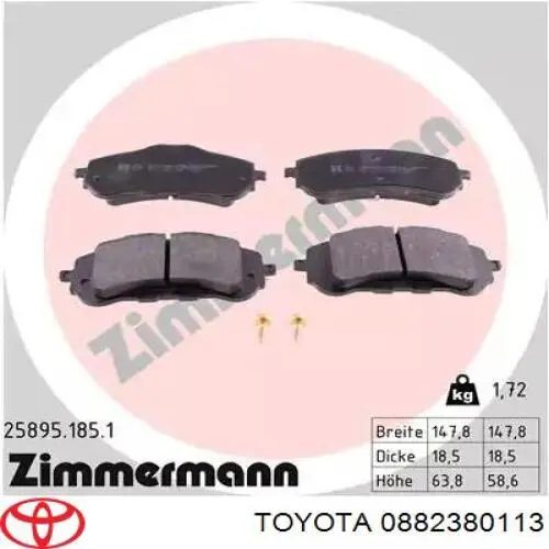 Fluido de freio Toyota 0882380113 preço, a partir de 45,14 USD