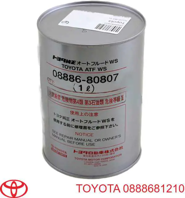 Óleo de transmissão 0888681210 Toyota