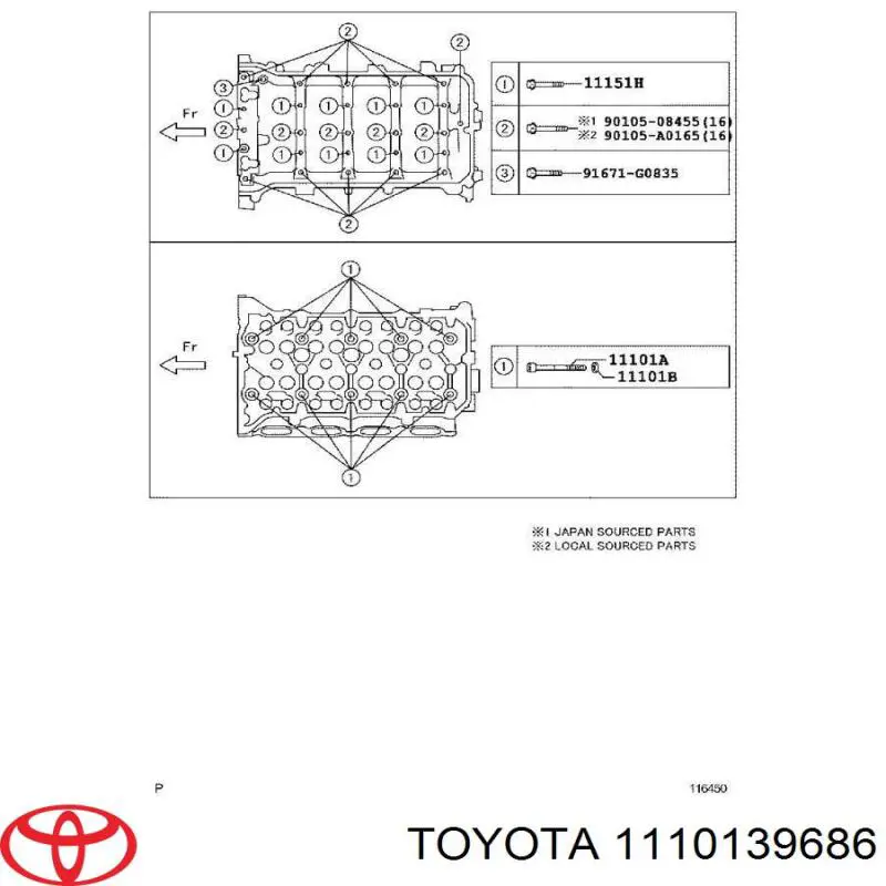 Cabeça de motor (CBC) Toyota 1110139686 preço, a partir de 980,53 USD