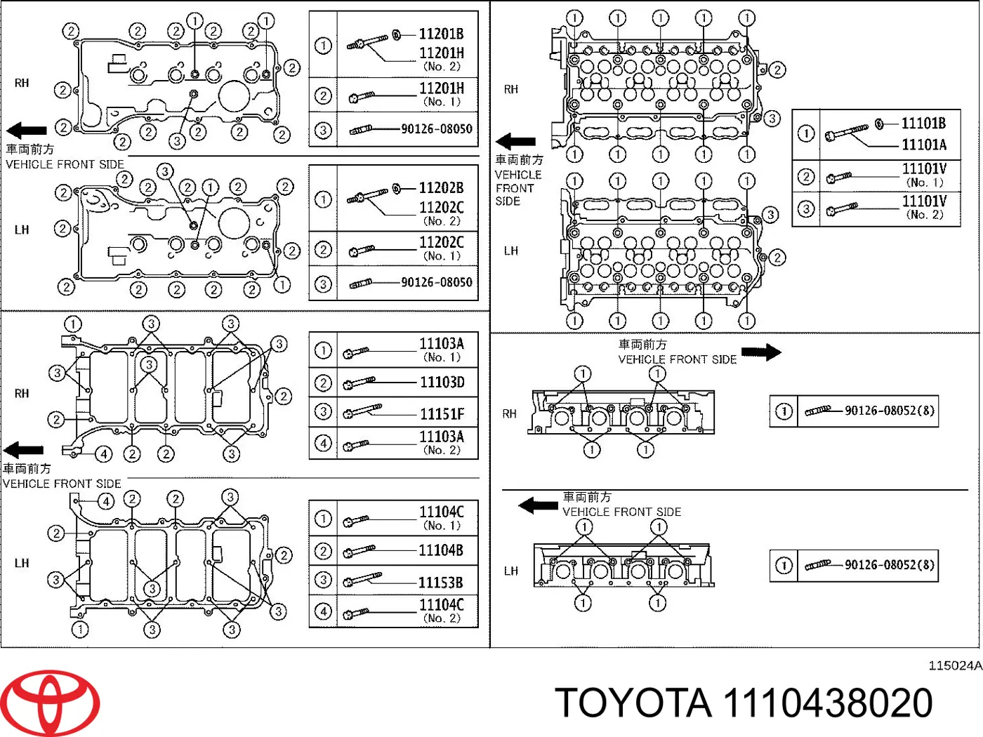 1110438020 Toyota 