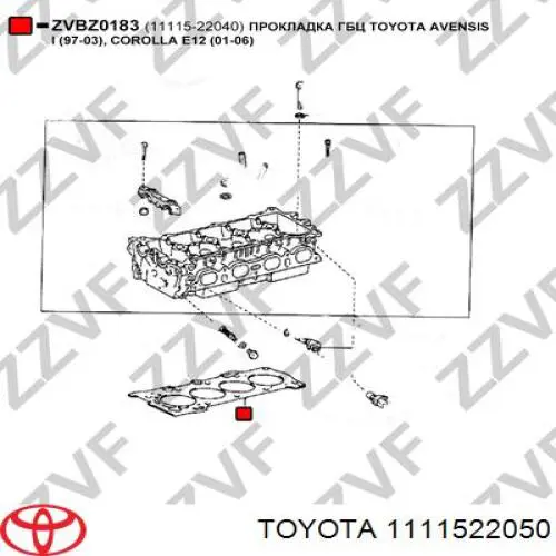 Compre 1111522050 Toyota Vedante de cabeça de motor (CBC)