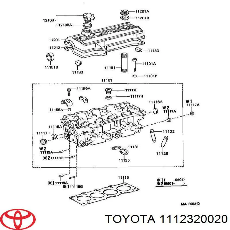 Guia de válvula Toyota 1112320020 preço, a partir de 23,61 USD
