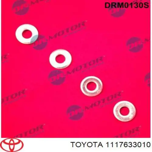 1117633010 Toyota Anel (arruela) do injetor de ajuste