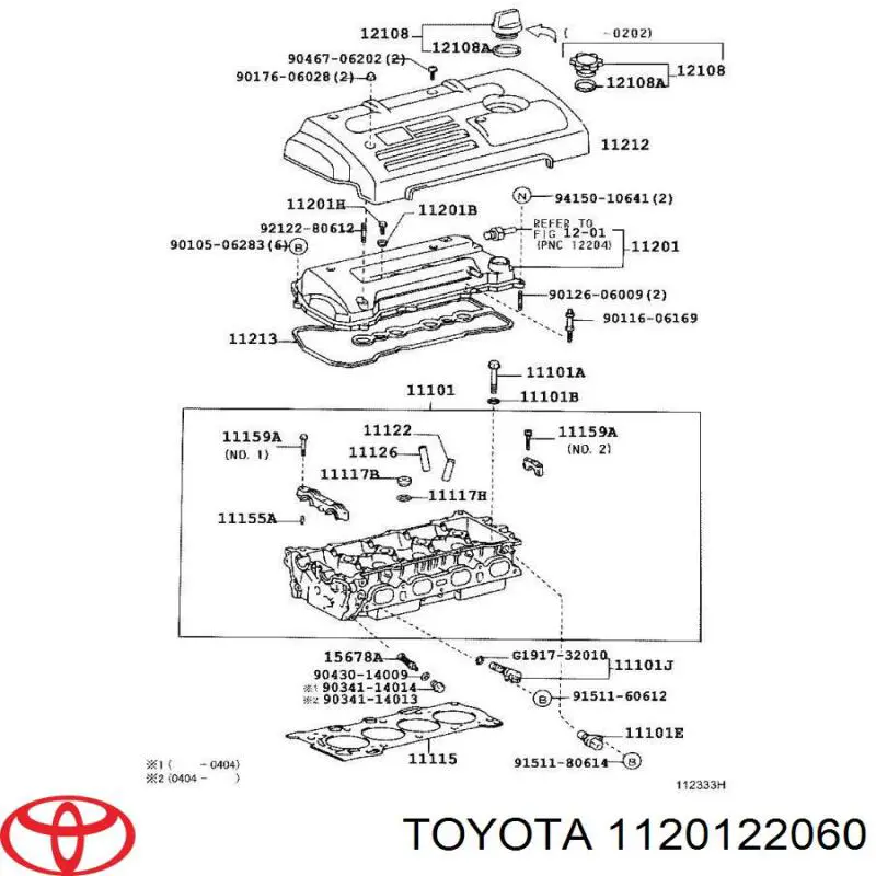 Tampa de válvulas Toyota 1120122060 preço, a partir de 615,91 USD