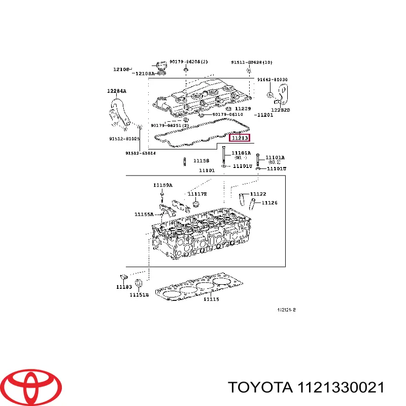 Vedante de tampa de válvulas de motor Toyota 1121330021 preço, a partir de 9,99 USD