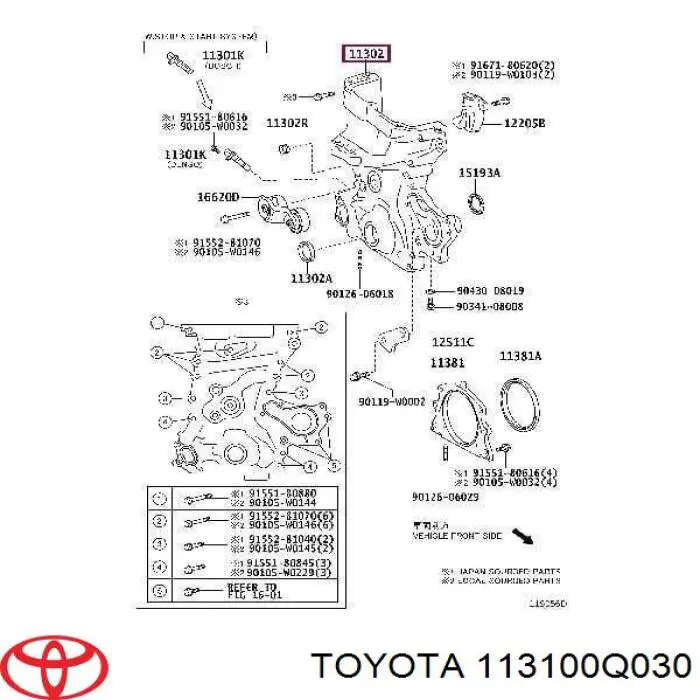 113100Q030 Toyota 