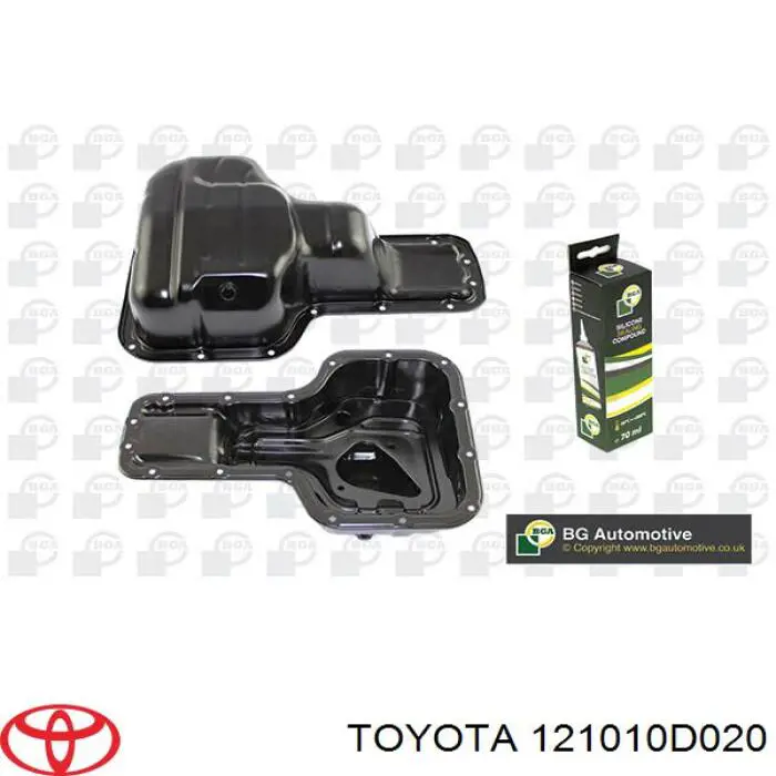 Panela de óleo de cárter do motor Toyota 121010D020 preço, a partir de 62,80 USD