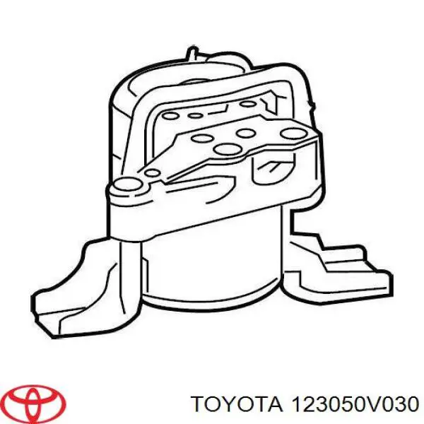 Coxim (suporte) direito de motor Toyota 123050V030 preço, a partir de 83,23 USD