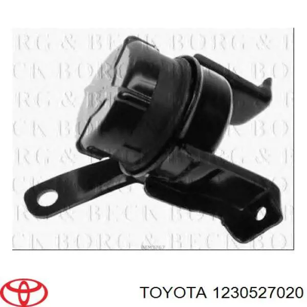1230527020 Toyota Coxim (suporte) direito superior de motor