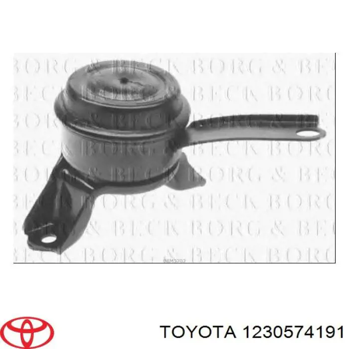 1230574191 Toyota Coxim (suporte) direito de motor