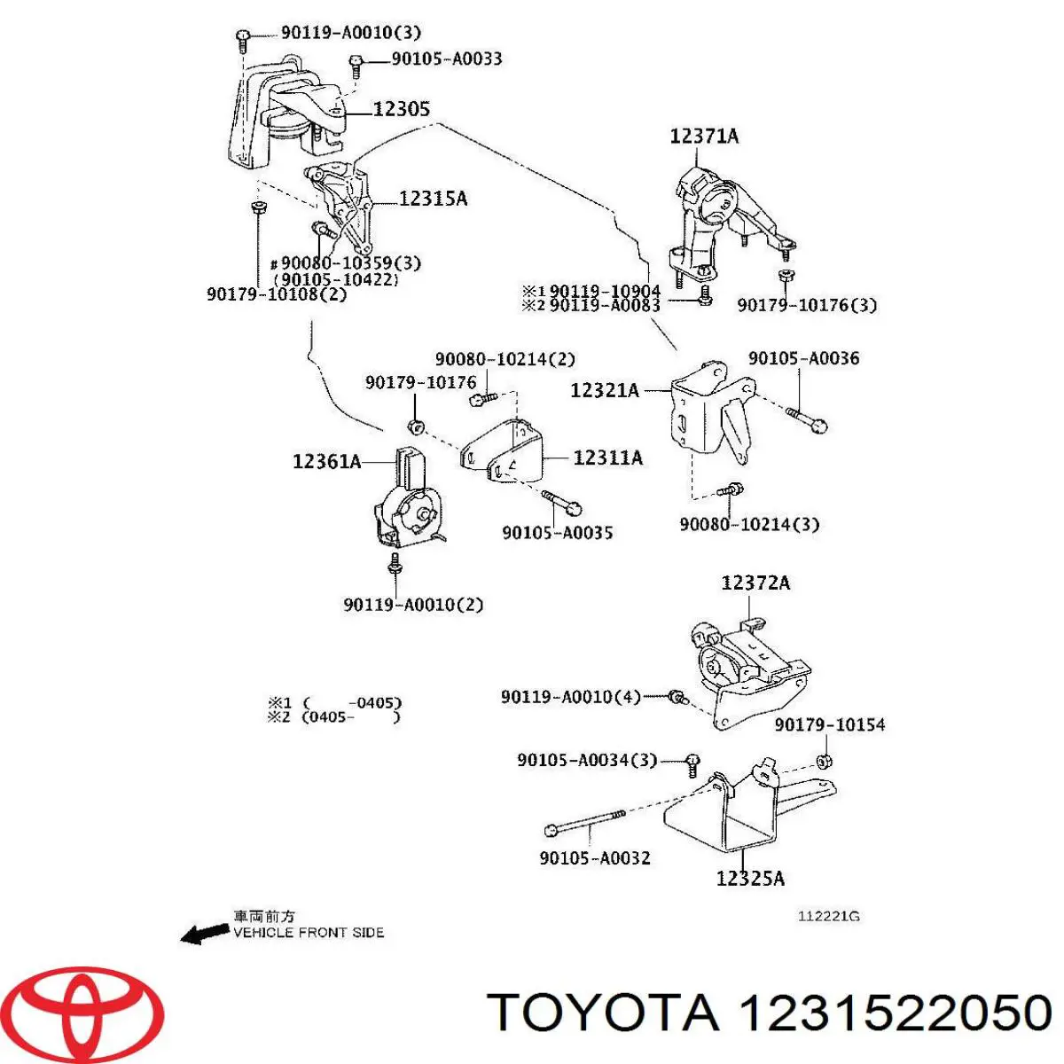  Toyota 1231522050 preço, a partir de 204,23 USD