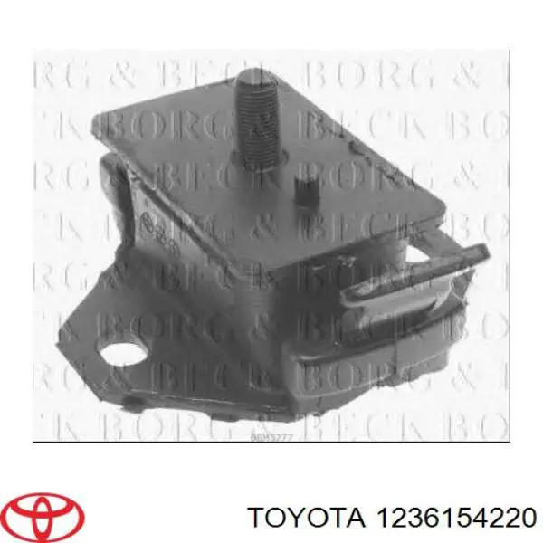1236154220 Toyota Coxim (suporte) dianteiro de motor