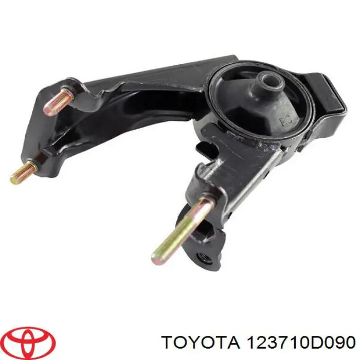 123710D090 Toyota Coxim (suporte) traseiro de motor