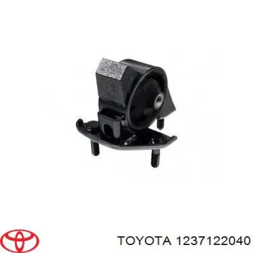 1237122040 Toyota Coxim (suporte) traseiro de motor