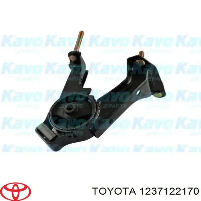 1237122170 Toyota Coxim (suporte) traseiro de motor