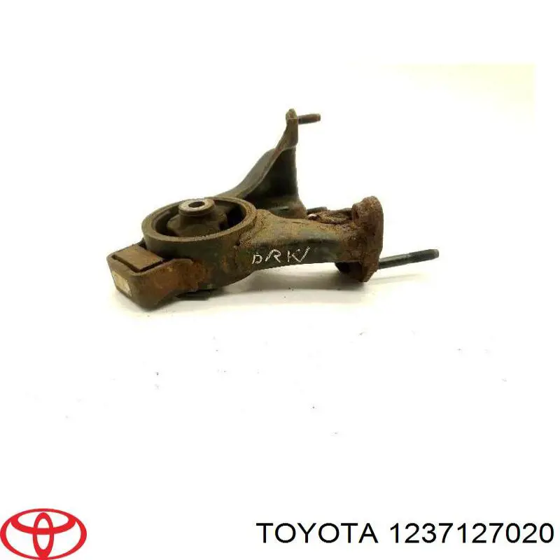 1237127020 Toyota Coxim (suporte) traseiro de motor
