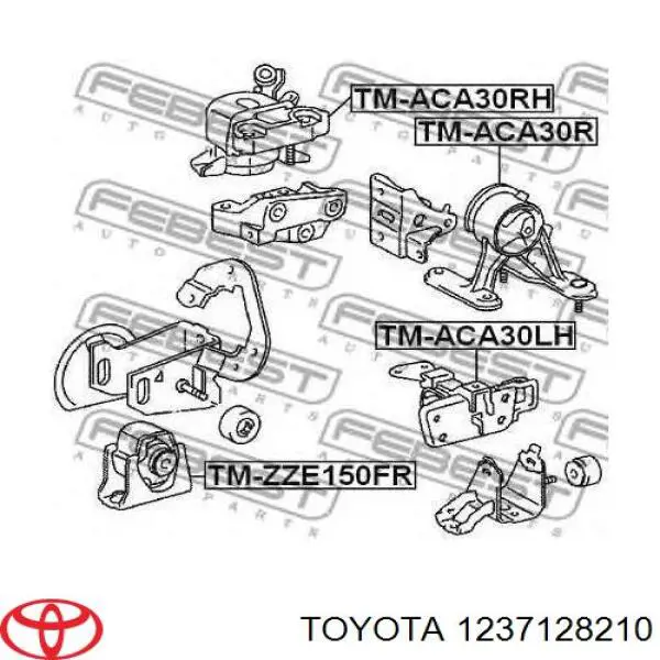 Coxim (suporte) traseiro de motor Toyota 1237128210 preço, a partir de 61,53 USD