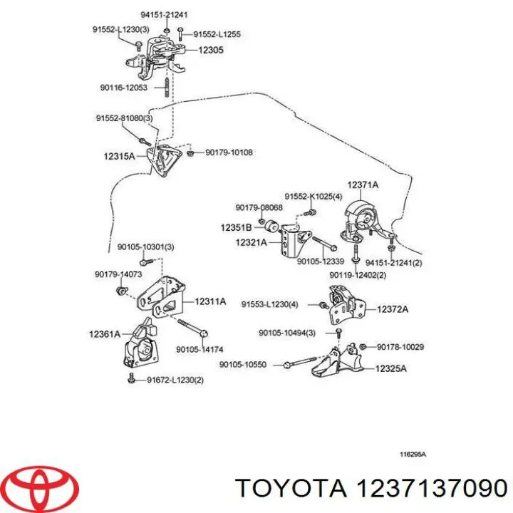 Compre 54074 Metalcaucho Coxim (suporte) traseiro de motor