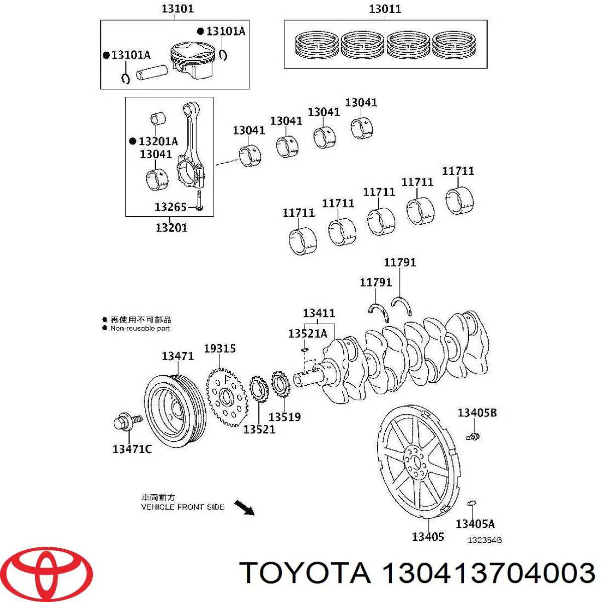  Toyota 130413704003 preço, a partir de 38,11 USD