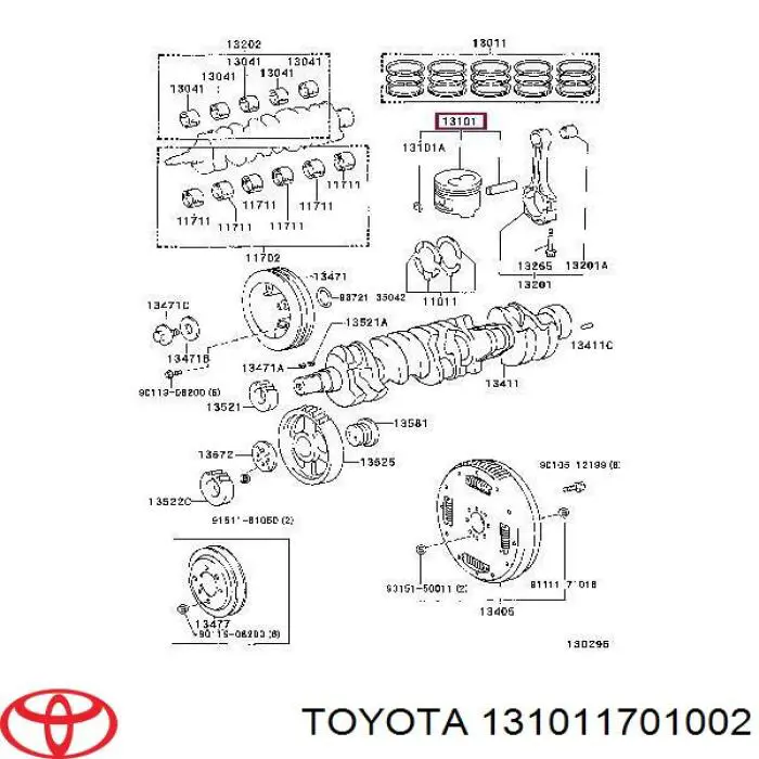 Toyota 131011701002 preço, a partir de 418,75 USD
