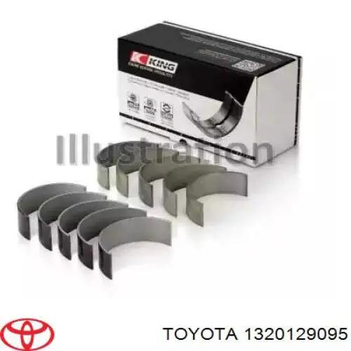 Biela de pistão de motor Toyota 1320129735 preço, a partir de 212,15 USD