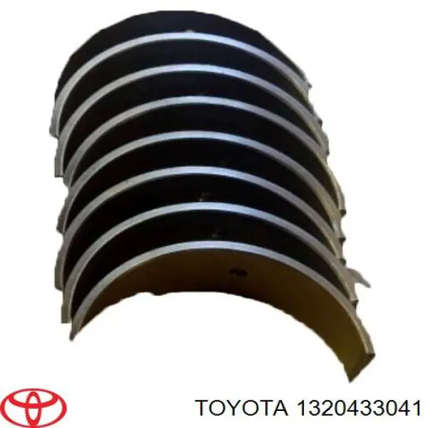 1320433041 Toyota Folhas inseridas de cambota de biela, kit, 1ª reparação ( + 0,25)