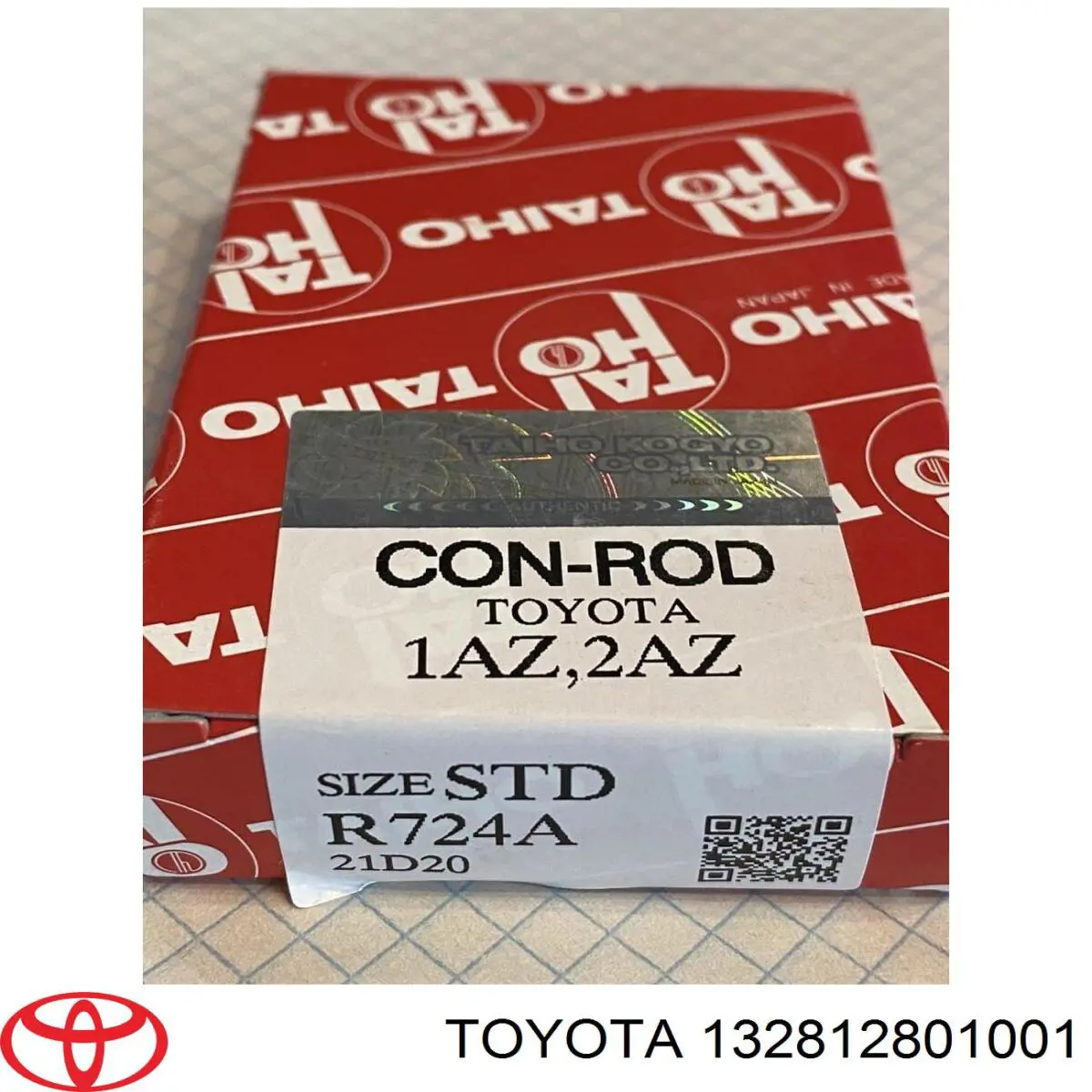 Folhas inseridas de cambota de biela, kit, padrão (STD) Toyota 132812801001 preço, a partir de 35,16 USD