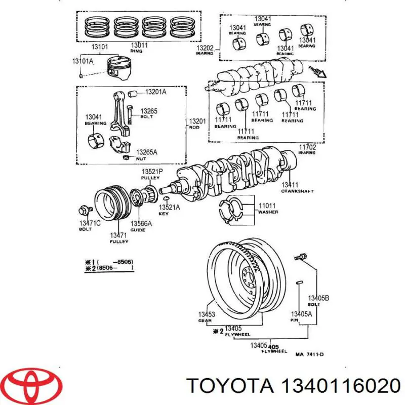  Cambota de motor Toyota Corolla FX hatchback (E8B) (1984 - 1988) FX
