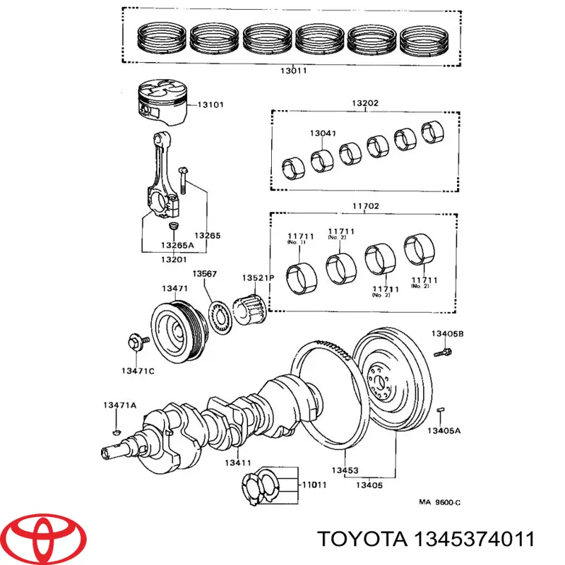  Toyota 1345374011 preço, a partir de 154,02 USD
