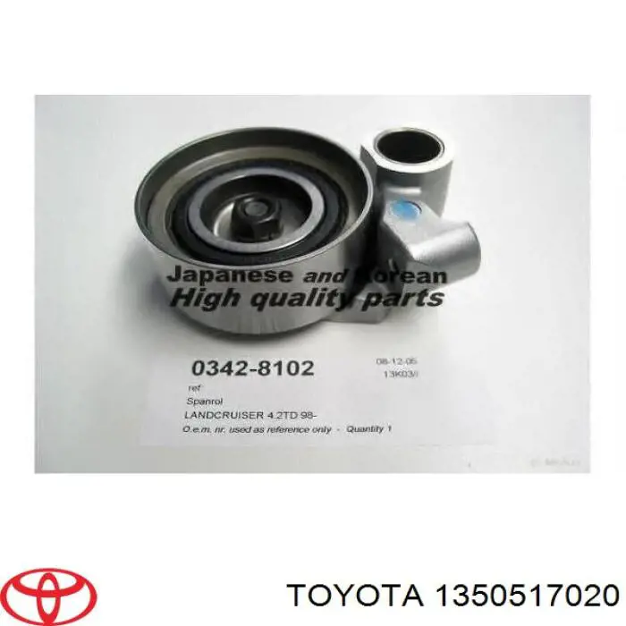 Rolo de reguladora de tensão da correia do mecanismo de distribuição de gás Toyota 1350517020 preço, a partir de 52,32 USD