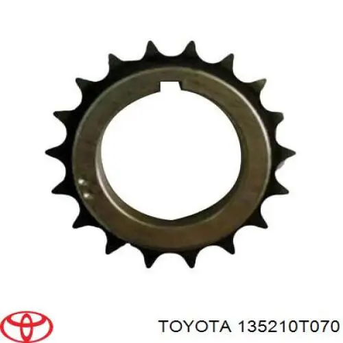 Engrenagem de cadeia da roda dentada de acionamento de cambota de motor Toyota 135210T070 preço, a partir de 36,22 USD