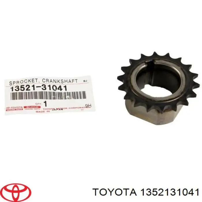 Engrenagem de cadeia da roda dentada de acionamento de cambota de motor Toyota 1352131041 preço, a partir de 21,99 USD