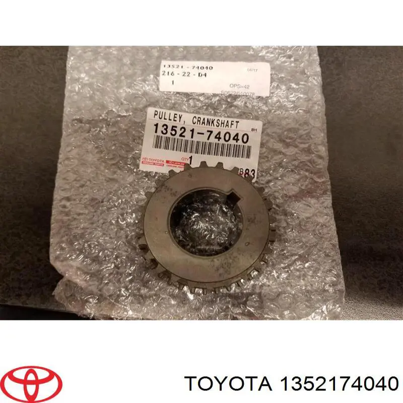 Engrenagem de cadeia da roda dentada de acionamento de cambota de motor Toyota 1352103030 preço, a partir de 45,85 USD