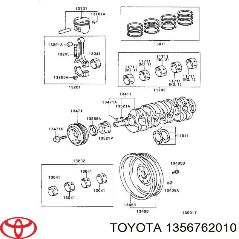  Toyota 1356762010 preço, a partir de 10,35 USD